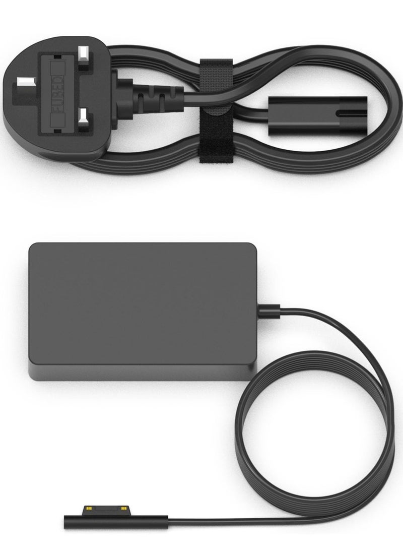 65W Charger for Microsoft Surface Pro 10, 9, 8, 7+, 7, 6, 5, 4, 3, Surface Laptop 1–6, Book & Go - Image 1